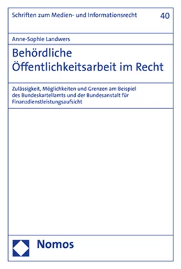 Abbildung von Landwers | Behördliche Öffentlichkeitsarbeit im Recht | 1. Auflage | 2019 | 40 | beck-shop.de