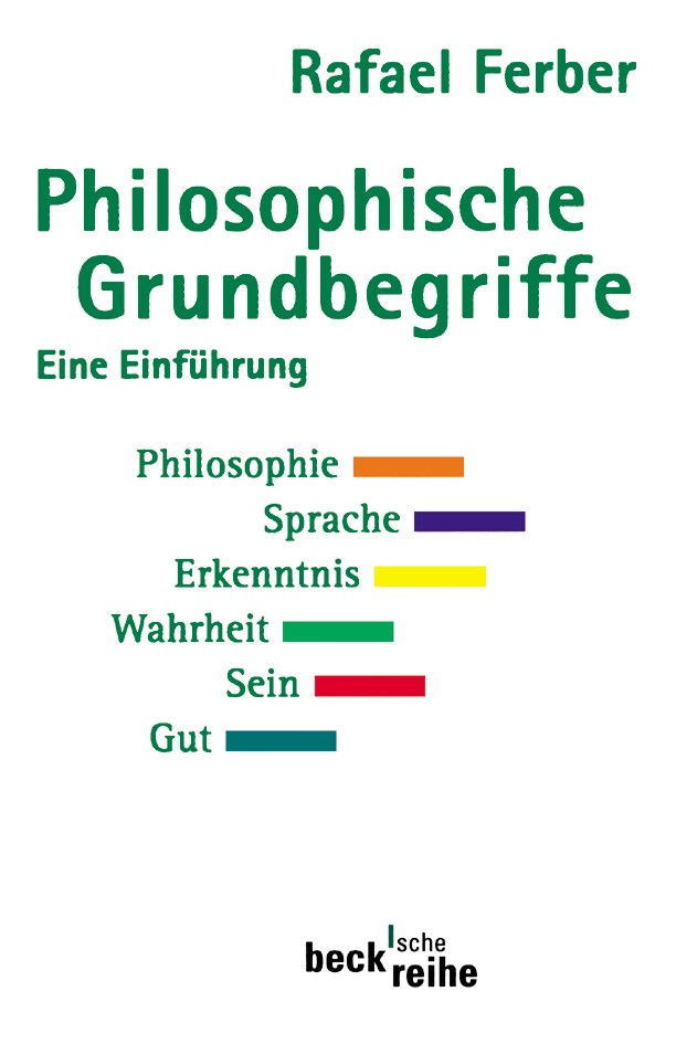 Cover: Ferber, Rafael, Philosophische Grundbegriffe 1