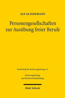 Abbildung von Glindemann | Personengesellschaften zur Ausübung freier Berufe | 1. Auflage | 2019 | 65 | beck-shop.de