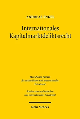Abbildung von Engel | Internationales Kapitalmarktdeliktsrecht | 1. Auflage | 2019 | 427 | beck-shop.de