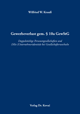 Abbildung von Krauß | Gewerbeverlust gem. § 10a GewStG | 1. Auflage | 2019 | 155 | beck-shop.de