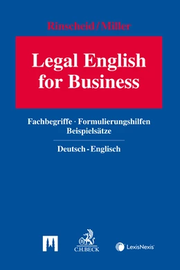 Abbildung von Rinscheid / Miller | Legal English for Business | 1. Auflage | 2022 | beck-shop.de