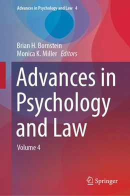Abbildung von Bornstein / Miller | Advances in Psychology and Law | 1. Auflage | 2019 | beck-shop.de