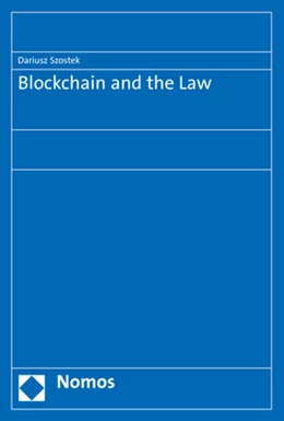 Abbildung von Szostek | Blockchain and the Law | 1. Auflage | 2019 | beck-shop.de