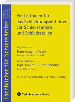 Abbildung von Schulte | Leitfaden für das Schiedsverfahren vor Schiedsämtern und Schiedsstellen | 5. Auflage | 2009 | beck-shop.de