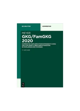 Abbildung von Meyer | GKG/FamGKG 2020 | 17. Auflage | 2020 | beck-shop.de