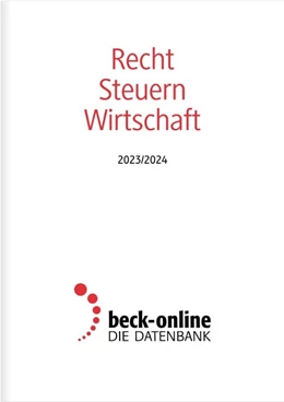 Abbildung von Gesamtverzeichnis beck-online.DIE DATENBANK • Recht Steuern Wirtschaft 2022/2023 | 1. Auflage | | beck-shop.de