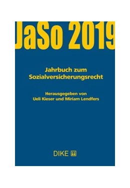 Abbildung von Kieser / Lendfers | JaSo 2019 Jahrbuch zum Sozialversicherungsrecht | 1. Auflage | 2019 | beck-shop.de