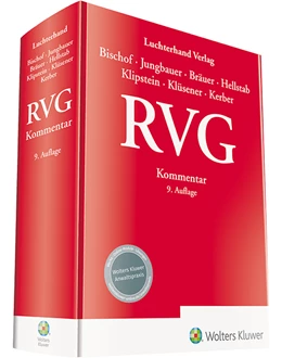 Abbildung von Bischof / Jungbauer | RVG | 9. Auflage | 2021 | beck-shop.de
