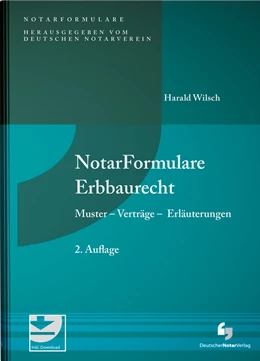 Abbildung von Wilsch | NotarFormulare Erbbaurecht | 2. Auflage | 2020 | beck-shop.de