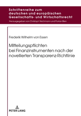 Abbildung von von Essen | Mitteilungspflichten bei Finanzinstrumenten nach der novellierten Transparenz-Richtlinie | 1. Auflage | 2019 | 19 | beck-shop.de
