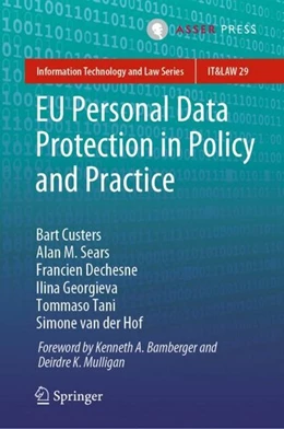 Abbildung von Custers / Sears | EU Personal Data Protection in Policy and Practice | 1. Auflage | 2019 | beck-shop.de