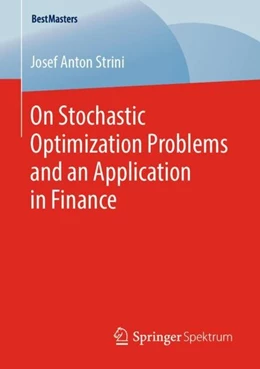 Abbildung von Strini | On Stochastic Optimization Problems and an Application in Finance | 1. Auflage | 2019 | beck-shop.de