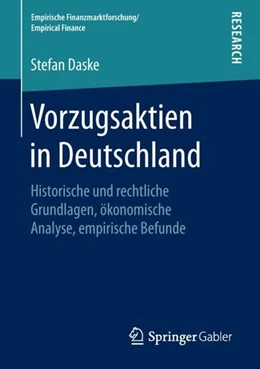 Abbildung von Daske | Vorzugsaktien in Deutschland | 1. Auflage | 2019 | beck-shop.de