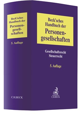 Abbildung von Beck'sches Handbuch der Personengesellschaften | 5. Auflage | 2020 | Gesellschaftsrecht, Steuerrech...