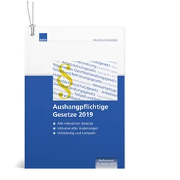Abbildung von Aushangpflichtige Gesetze 2019 | 1. Auflage | 2019 | beck-shop.de