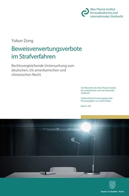 Abbildung von Zong | Beweisverwertungsverbote im Strafverfahren | 1. Auflage | 2019 | 164 | beck-shop.de