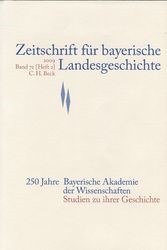 Cover:, Zeitschrift für bayerische Landesgeschichte Band 72 Heft 2/2009