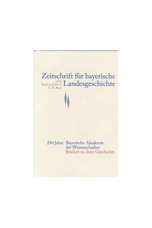 Cover: , Zeitschrift für bayerische Landesgeschichte Band 72 Heft 2/2009
