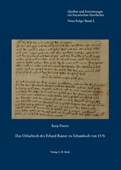 Cover: Putzer, Katja, Das Urbarbuch des Erhard Rainer zu Schambach von 1376