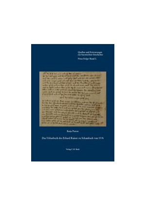 Cover: Katja Putzer, Das Urbarbuch des Erhard Rainer zu Schambach von 1376