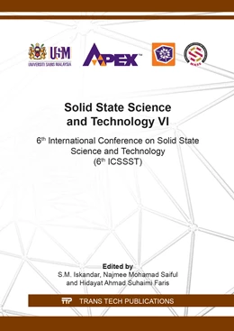 Abbildung von Iskandar / Saiful | Solid State Science and Technology VI | 1. Auflage | 2019 | Volume 290 | beck-shop.de
