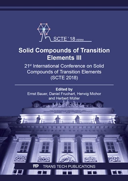 Abbildung von Bauer / Fruchart | Solid Compounds of Transition Elements III | 1. Auflage | 2019 | Volume 289 | beck-shop.de