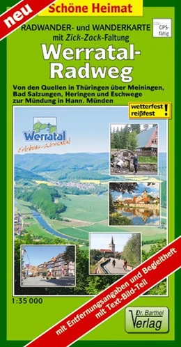 Abbildung von Werratal-Radweg 1:35 000 Radwanderkarte mit Zick-Zack-Faltung | 2. Auflage | 2019 | beck-shop.de