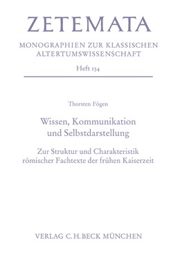 Cover: Fögen, Thorsten, Wissen, Kommunikation und Selbstdarstellung