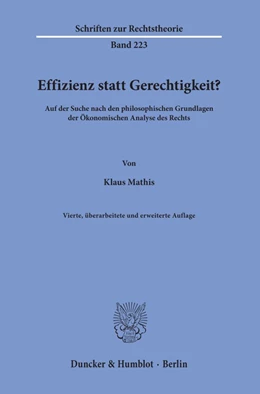 Abbildung von Mathis | Effizienz statt Gerechtigkeit? | 4. Auflage | 2019 | 223 | beck-shop.de