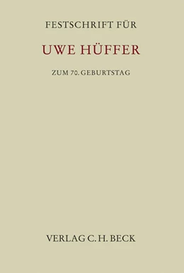 Abbildung von Festschrift für Uwe Hüffer zum 70. Geburtstag | 1. Auflage | 2010 | beck-shop.de