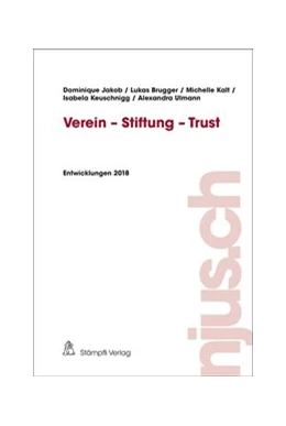 Abbildung von Jakob / Brugger | Verein - Stiftung - Trust | 1. Auflage | 2019 | beck-shop.de
