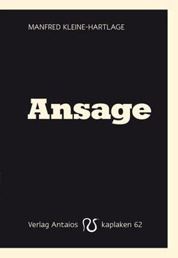 Abbildung von Kleine-Hartlage | Ansage | 1. Auflage | 2019 | beck-shop.de