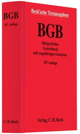 Abbildung von Bürgerliches Gesetzbuch: BGB | 107. Auflage | 2010 | beck-shop.de