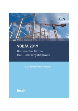 Abbildung von Mestwerdt | VOB/A 2019 | 5. Auflage | 2019 | beck-shop.de