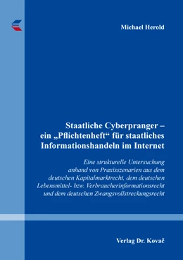 Abbildung von Herold | Staatliche Cyberpranger – ein „Pflichtenheft“ für staatliches Informationshandeln im Internet | 1. Auflage | 2019 | 17 | beck-shop.de