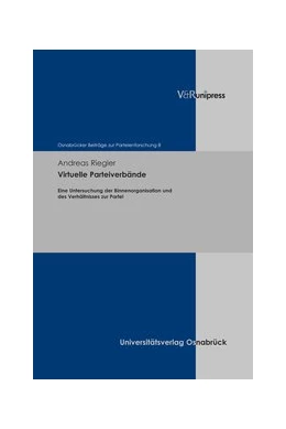 Abbildung von Riegler | Virtuelle Parteiverbände | 1. Auflage | 2019 | beck-shop.de