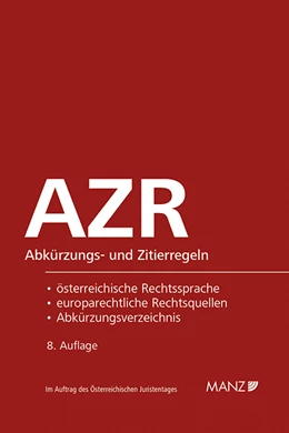 Abbildung von Dax / Hopf | Abkürzungs- und Zitierregeln AZR | 8. Auflage | 2019 | beck-shop.de