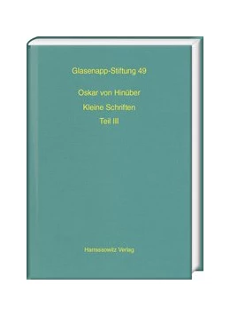 Abbildung von Falk / Hu-Von Hinüber | Oskar von Hinüber. Kleine Schriften III | 1. Auflage | 2019 | beck-shop.de