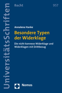 Abbildung von Hanke | Besondere Typen der Widerklage | 1. Auflage | 2019 | 957 | beck-shop.de