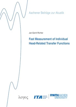 Abbildung von Richter | Fast Measurement of Individual Head-Related Transfer Functions | 1. Auflage | 2019 | 30 | beck-shop.de