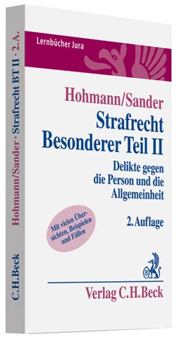 Abbildung von Hohmann / Sander | Strafrecht. Besonderer Teil II | 2. Auflage | 2011 | beck-shop.de