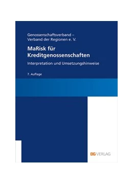 Abbildung von Behrends / Welter | MaRisk für Kreditgenossenschaften | 7. Auflage | 2019 | beck-shop.de