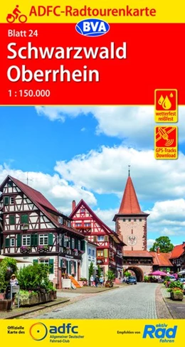 Abbildung von ADFC-Radtourenkarte 24 Schwarzwald Oberrhein 1:150.000 | 13. Auflage | 2019 | beck-shop.de
