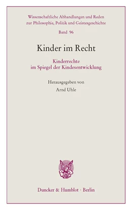 Abbildung von Uhle | Kinder im Recht. | 1. Auflage | 2019 | beck-shop.de