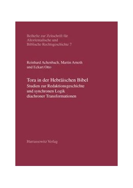 Abbildung von Achenbach / Arneth | Tora in der Hebräischen Bibel | 1. Auflage | 2007 | 7 | beck-shop.de