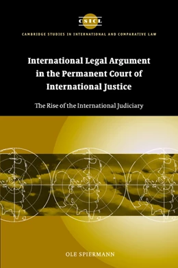 Abbildung von Spiermann | International Legal Argument in the Permanent Court of International Justice | 1. Auflage | 2005 | 34 | beck-shop.de