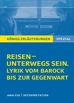 Abbildung von Bernhardt | Reisen - unterwegs sein. Lyrik vom Barock bis zur Gegenwart | 1. Auflage | 2019 | beck-shop.de