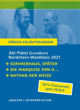 Abbildung von Lessing / Kleist | Abitur-Paket Nordrhein-Westfalen 2021. Deutsch Grundkurs - Königs Erläuterungen | 1. Auflage | 2019 | beck-shop.de