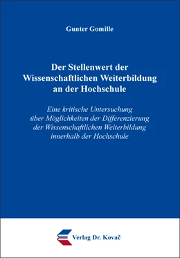 Abbildung von Gomille | Der Stellenwert der Wissenschaftlichen Weiterbildung an der Hochschule | 1. Auflage | 2019 | 31 | beck-shop.de